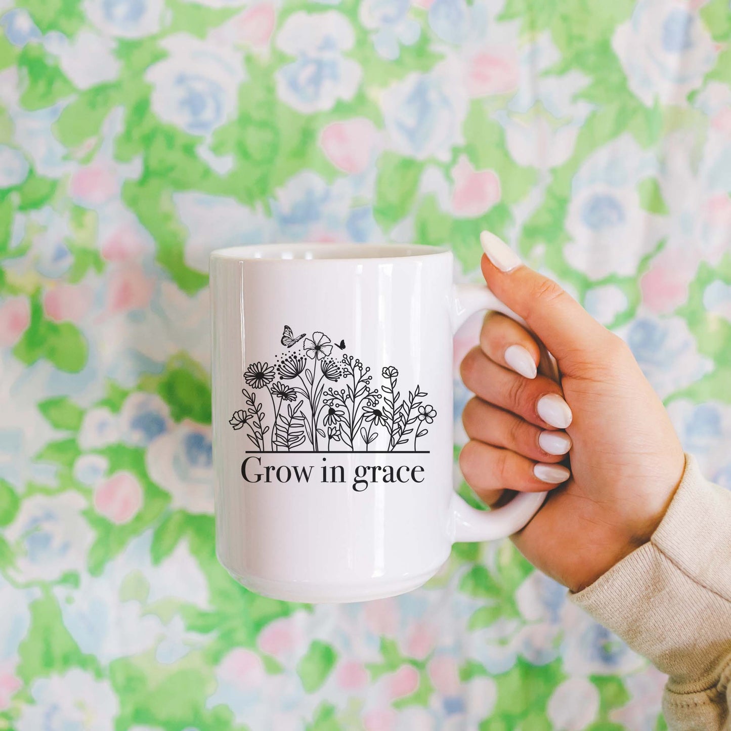 Grow In Grace 15oz Ceramic Mug