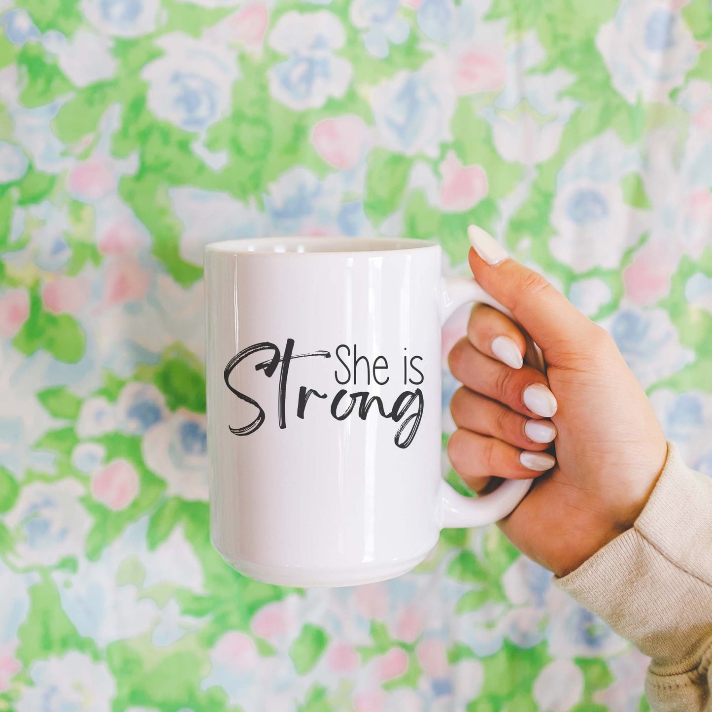 She Is Strong 15oz Ceramic Mug